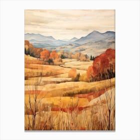 Autumn National Park Painting Pyrenees National Park 5 Canvas Print