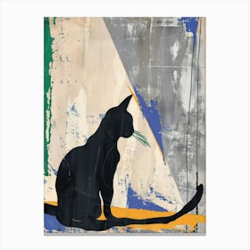 Cat 5 Cut Out Collage Canvas Print