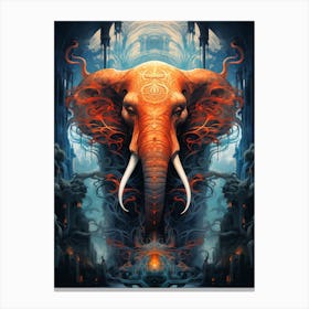 Elephant Of The Gods Canvas Print