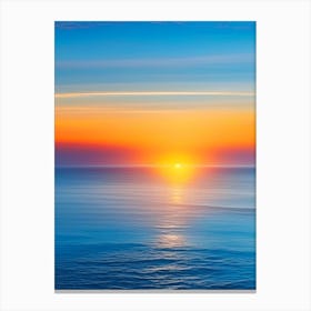 Sunrise Over Ocean Waterscape Photography 1 Canvas Print