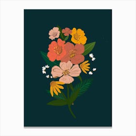 Floral Power Canvas Print