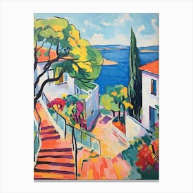 Rhodes Greece 3 Fauvist Painting Canvas Print