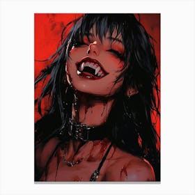 Vampire Girl Canvas Print