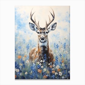 Deer In The Meadow Canvas Print