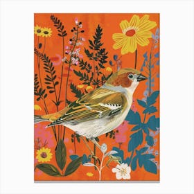 Spring Birds House Sparrow 1 Canvas Print