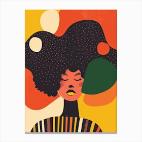 Afro Girl 46 Canvas Print