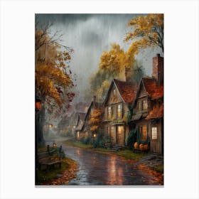 Autumn Village Canvas Print