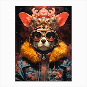 Cat In Sunglasses Canvas Print