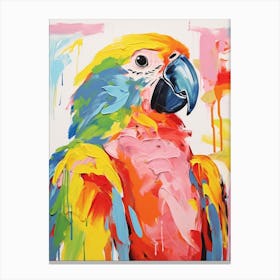 Colourful Bird Painting Parrot 1 Canvas Print