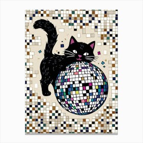 Disco Cat 3 Canvas Print