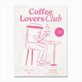 Coffee Club Kitchen | Coffee Lover’s Club | Coffee Bar 14 Canvas Print