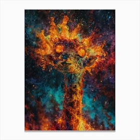 Fire Giraffe Canvas Print