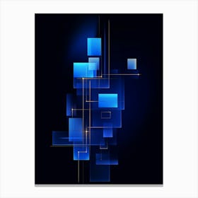 Minimalistic Abstract Geometry 5 Canvas Print