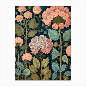 William Morris Chrysanthemums Canvas Print