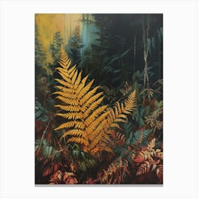 Autumn Fern Painting 3 Canvas Print