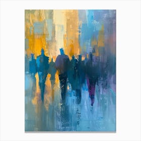 People Walking In The City 2 Canvas Print