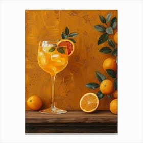 Orange Cocktail 45 Canvas Print