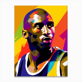 Kobe Bryant Popart 1 Canvas Print
