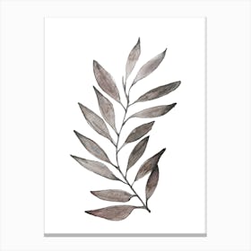 Brown Leaves Canvas Print