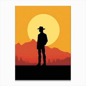 Calm Cowboy Journey Canvas Print