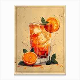 Orange Drink 18 Canvas Print