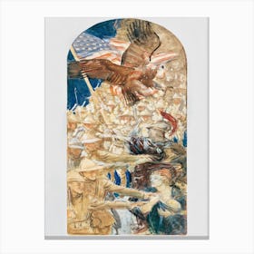 Study For The Coming Of The Americans, John Singer Sargent Canvas Print