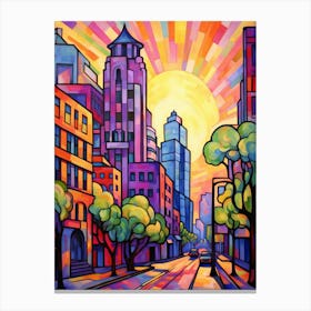 Bellevue Washington Pixel Art 11 Canvas Print