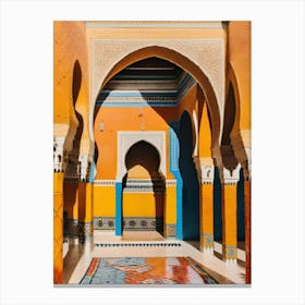 Courtyard In Morocco 2 Canvas Print