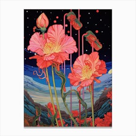 Surreal Tulip Illustration Canvas Print