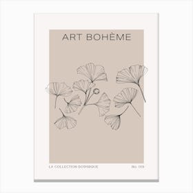 Neutral Botanical Art Boheme - La Collection Botanique Canvas Print