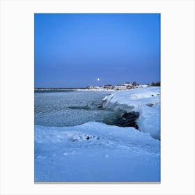 Moonlight Over The Bay Canvas Print