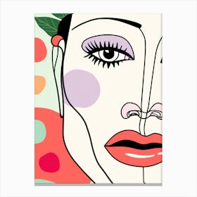 Woman'S Face 13 Canvas Print