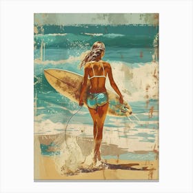 Surfer Girl 3 Canvas Print