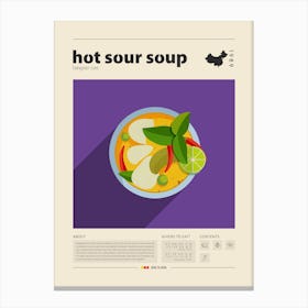 Hot Sour Soup Canvas Print