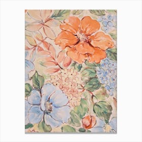 Floral Wallpaper Canvas Print