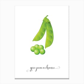 Give Peas A Chance Canvas Print