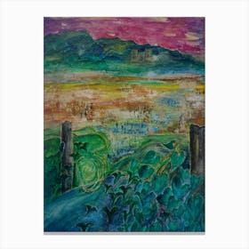 Wall Art, Landscape At Sunset Canvas Print