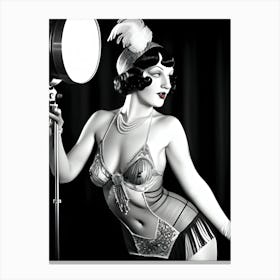 1920's Burlesque Dancer ~Reimagined 99 Canvas Print