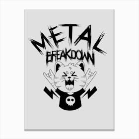 Metal Breakdown Canvas Print