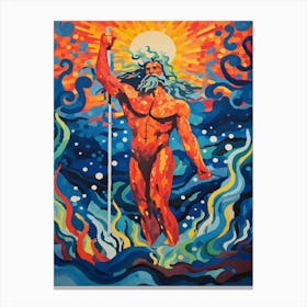 Vibrant Poseidon Canvas Print