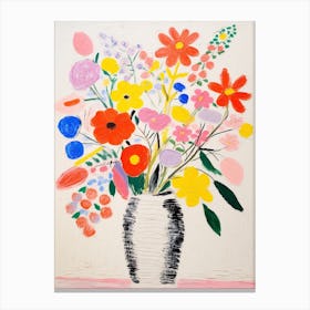 Flower Painting Fauvist Style Veronica Flower 1 Canvas Print