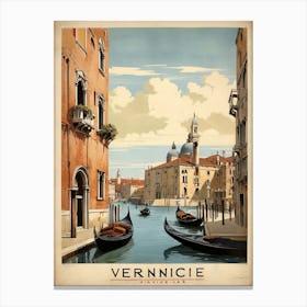 Vintage Travel Poster Venice 9 Art Print 1 Canvas Print