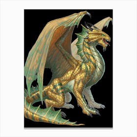 Golden Dragon Canvas Print