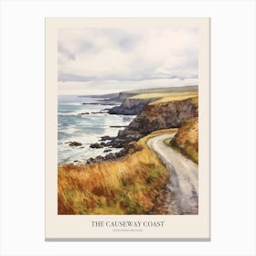 The Causeway Coast Way Northern Ireland Uk Trail Poster Canvas Print