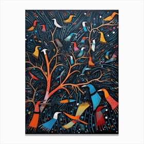 Birds In The Tree 1 Canvas Print