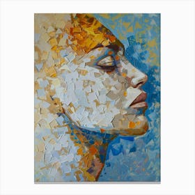 Abstract Of A Woman'S Head 5 Canvas Print