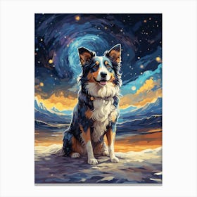 Border Collie Art 1 Canvas Print