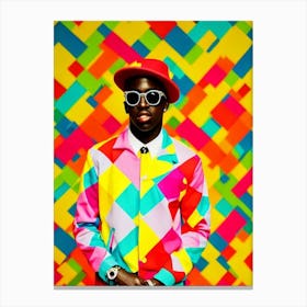 Lil Yachty Colourful Pop Art Canvas Print
