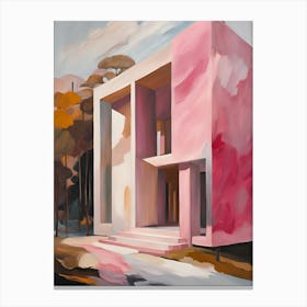 Pink House Canvas Print