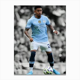 Savinho Of Manchester City Canvas Print